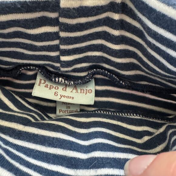 PAPO D' ANJO Turtleneck Bundle Stripe 5-8 Years winter fall casual - Picture 4 of 5